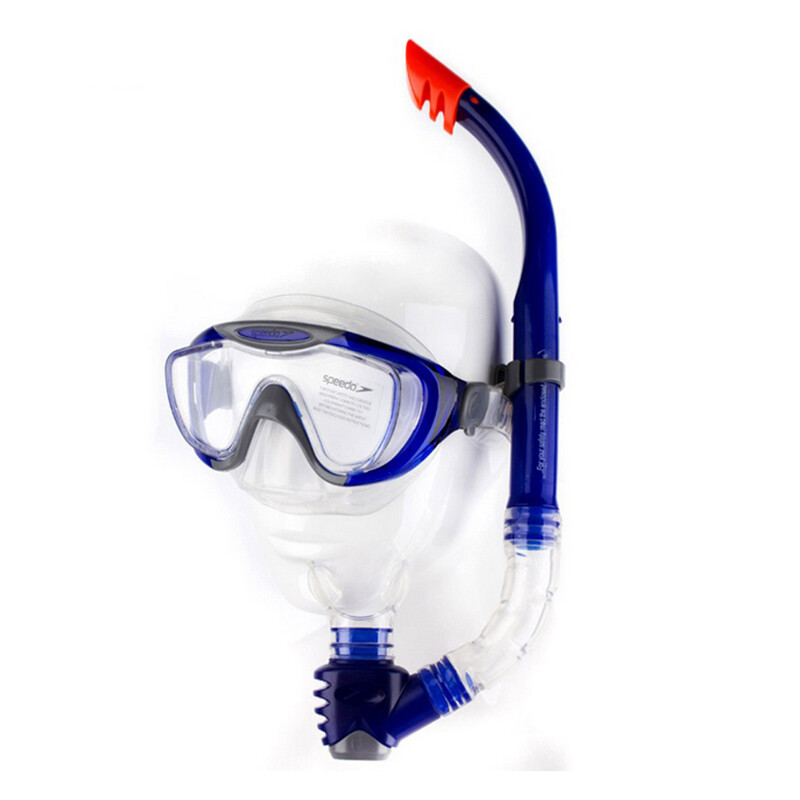 探索蔚藍(lán)秘境 Speedo潛水泳鏡呼吸管套裝半干式2件套深度體驗(yàn)